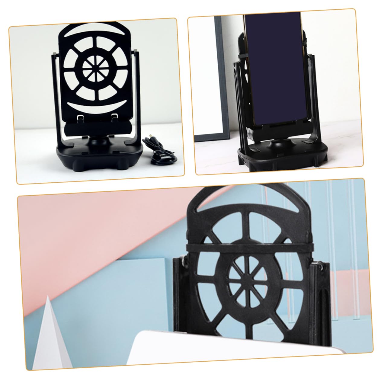 Gadpiparty 5piezas Contador De Pasos para Teléfono Móvil Movimiento Oscilante Soporte Doble y Diseño Minimalista para Actividades Diarias