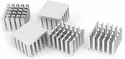 Silicone Acetico Trasparente N/A 5 Pezzi Dissipatore Di Calore In Alluminio Argentato 20 Mm X 21 Hot Toys Thanos