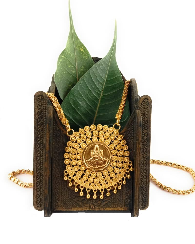 CUTE GOLD One Gram Micro Gold Plated Fashion Jewellery South Indian Traditional Ruby Emerald Handcrafted Dollar Chain for Women & Girls (24 inch) (B0BR3PSXDM) Amazon Price History, Amazon Price Tracker