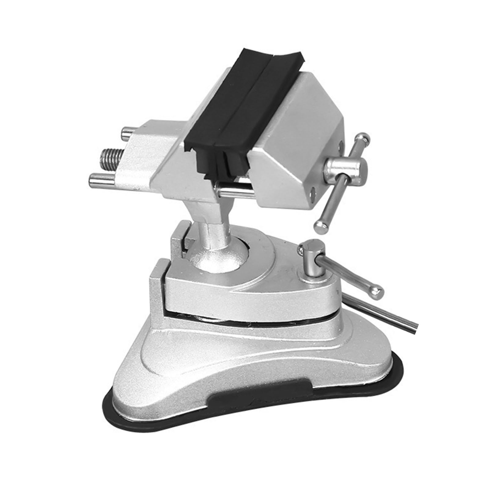 Bench Vise Aluminum Alloy Table Vise 360 Degree Rotation Suction Cup Bench Clamp for Craft Mold Small Heavy Duty