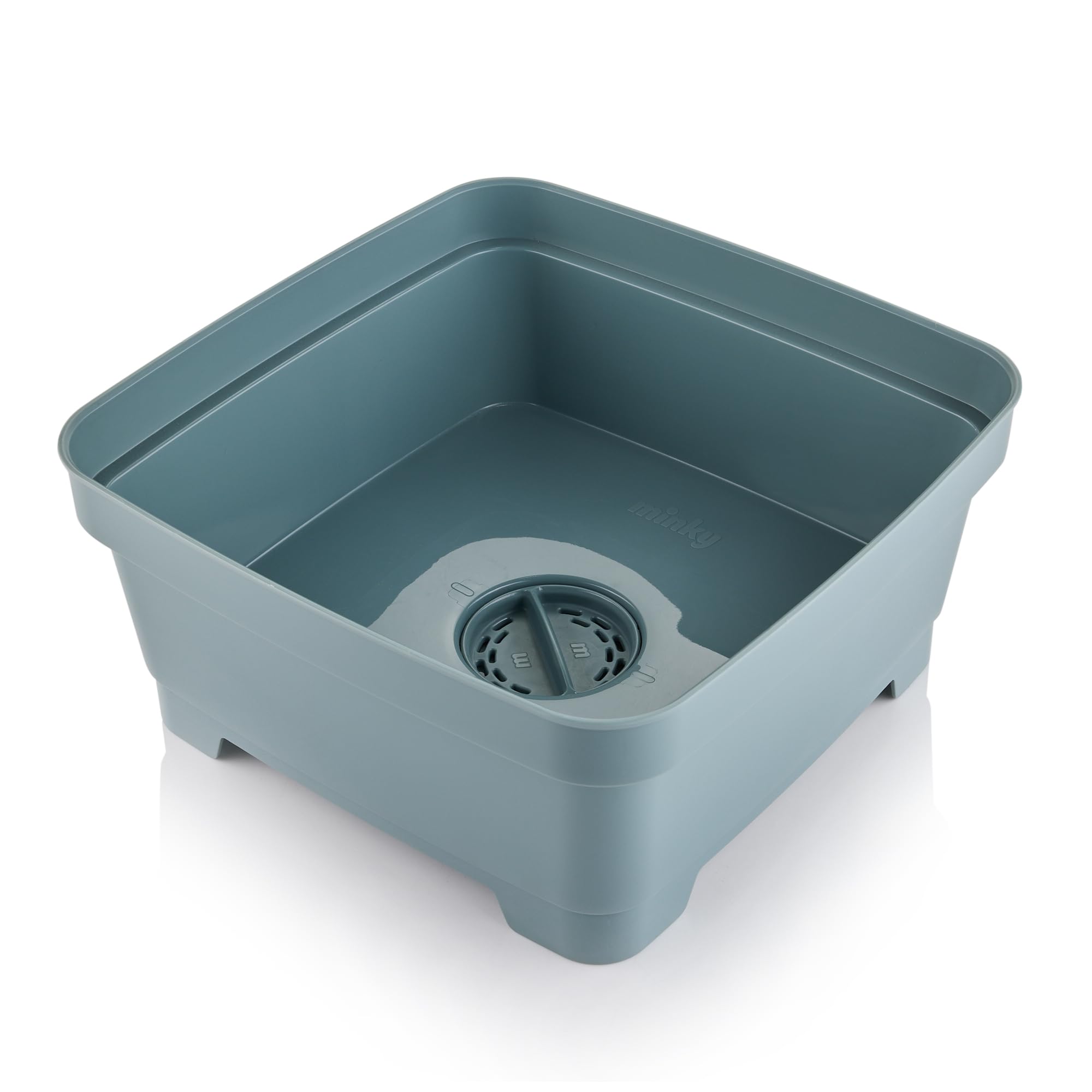 Minky Olivine Washing Up Bowl With Sink Plug, 11L Multipurpose Basin, Uk Made