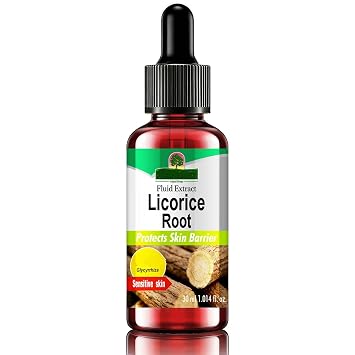 Licorice Root Serum, Hydrate Dry Skin for Facial Care, Pores, Fine Lines, Dry Hydrating Serum for Clear, Smooth, Radiant Skin, Vegan Facial Serum Moisturizing Cream