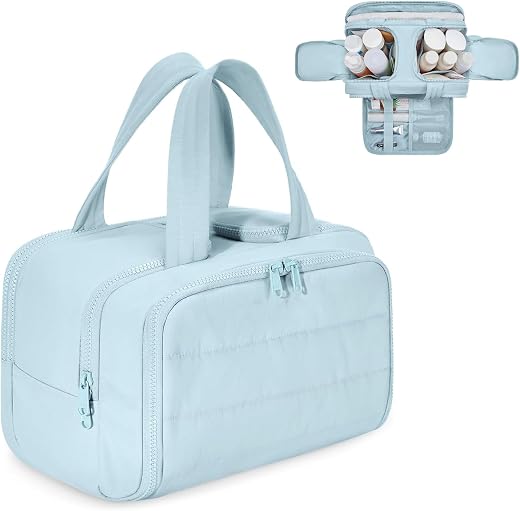 Handcuffs Polyester Toiletry Kit Bag for Women – Hanging Makeup Organizer, Travel Cosmetic Pouch, Lightweight Grooming Cas...