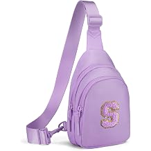 Viverte Small Initial Sling Bag for Girls & Women - Cute Crossbody Fanny Pack Gift