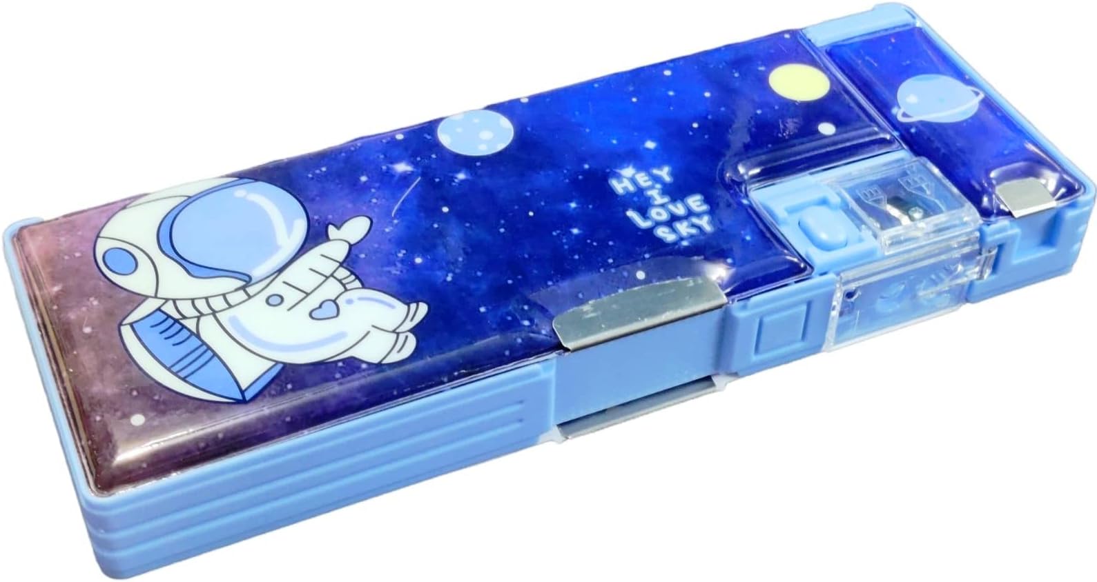 FunBlast Multifunctional Pencil Box for Kids, Space Pencil Box for Boys, Magnetic Pencil Box for Boys, Pop up Pencil Box