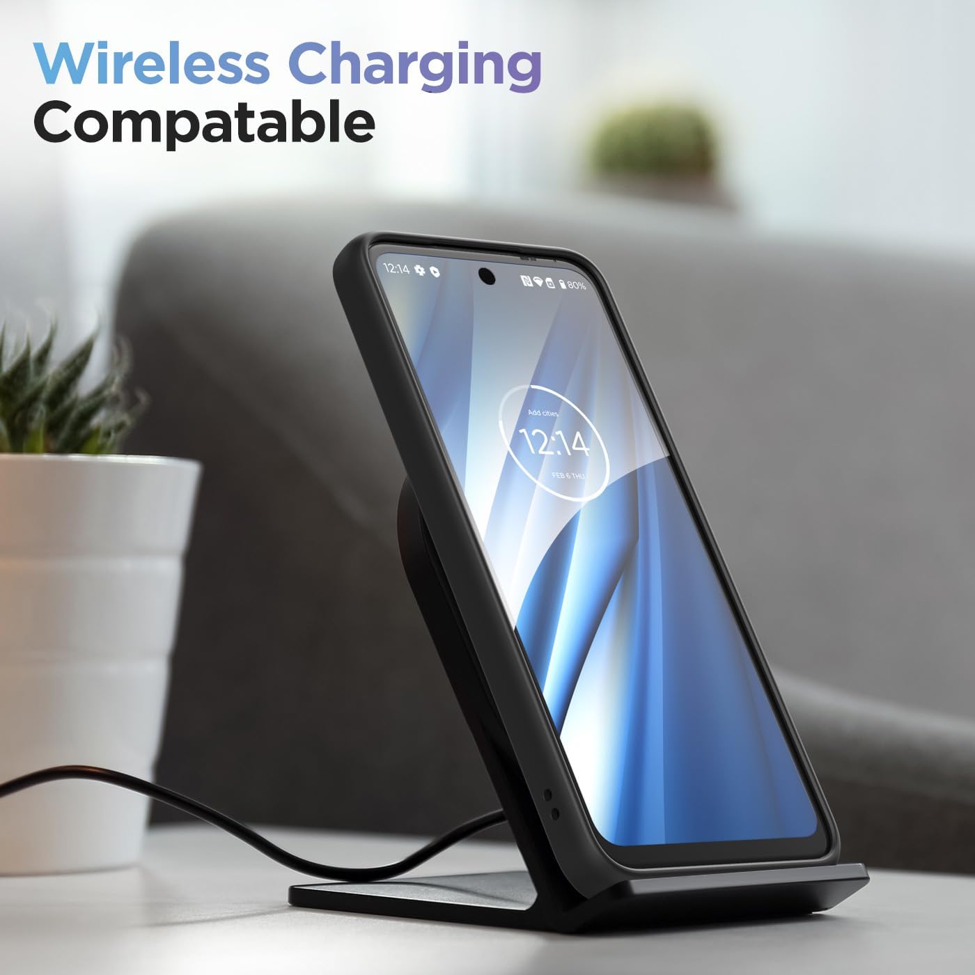 Encased Belt Case for Moto G 5G (2023) Slimshield Phone Case with Holster Clip (2023 Motorola G-5G 2023) Matte Black - Image 7