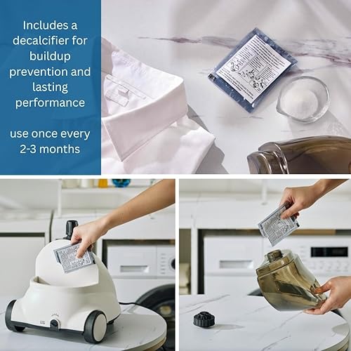 Miniatura 6 de SALAV GS18-DJ - Vaporizador de ropa de pie con ruedas enrollables para un fácil movimiento tanque de agua de 18 L para vapor continuo de 1 hora