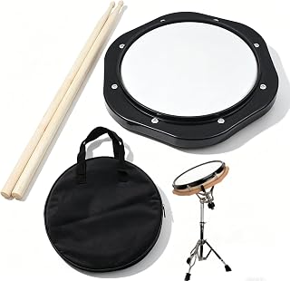 Drum Practice Pad, 27x27x3cm/10,6x10,6x1,2 Zoll Leises Übungspad