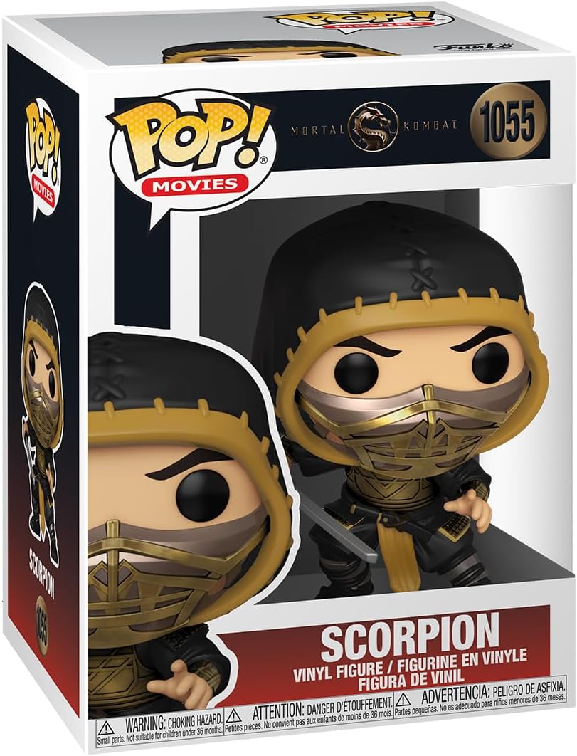 POP Movies: Mortal Kombat - Scorpion Vinyl Figure (Styles May Vary), Multicolor, Standard (53851)