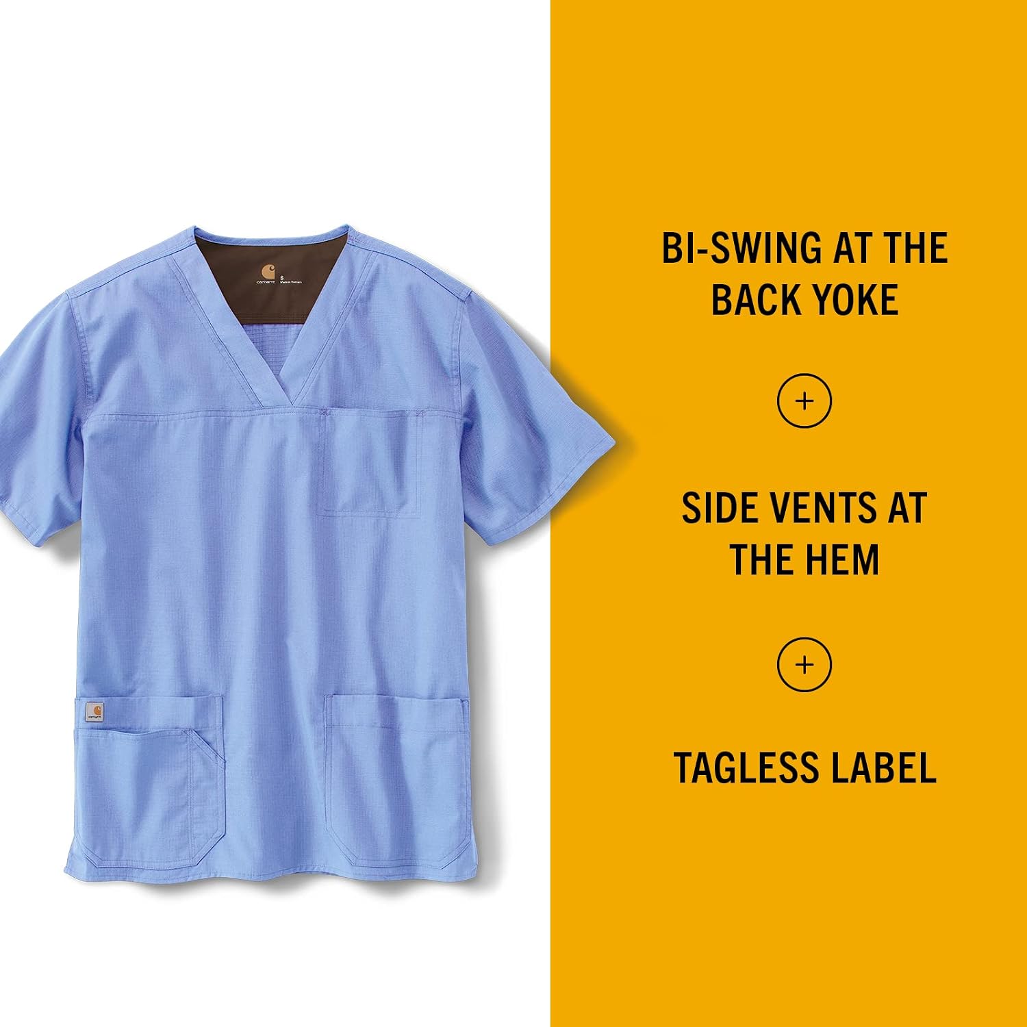 Carhartt Men's Ripstop Multi-Pocket Scrub Top