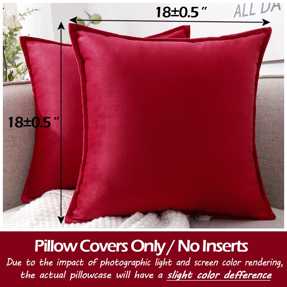 Set di 2 federe decorative in velluto, federe fatte a mano per divano