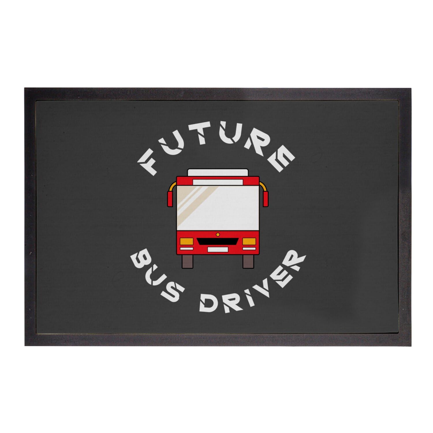 Paillasson Noir entrée appartement Future Bus Driver tapis de sol