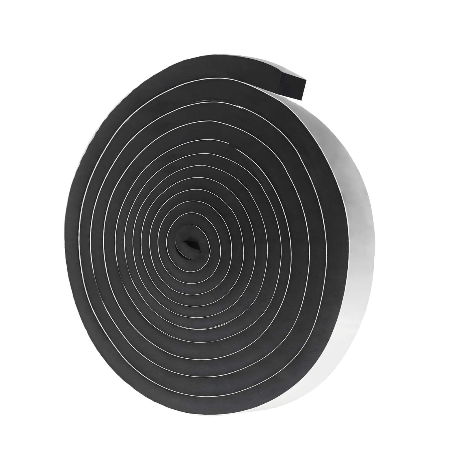 Nastro sigillante autoadesivo, schiuma di gomma, autoadesivo per porte, finestre, isolamento acustico, anti-collisione, antipolvere, 25 mm x 25 mm x 4 m, 1 pezzo
