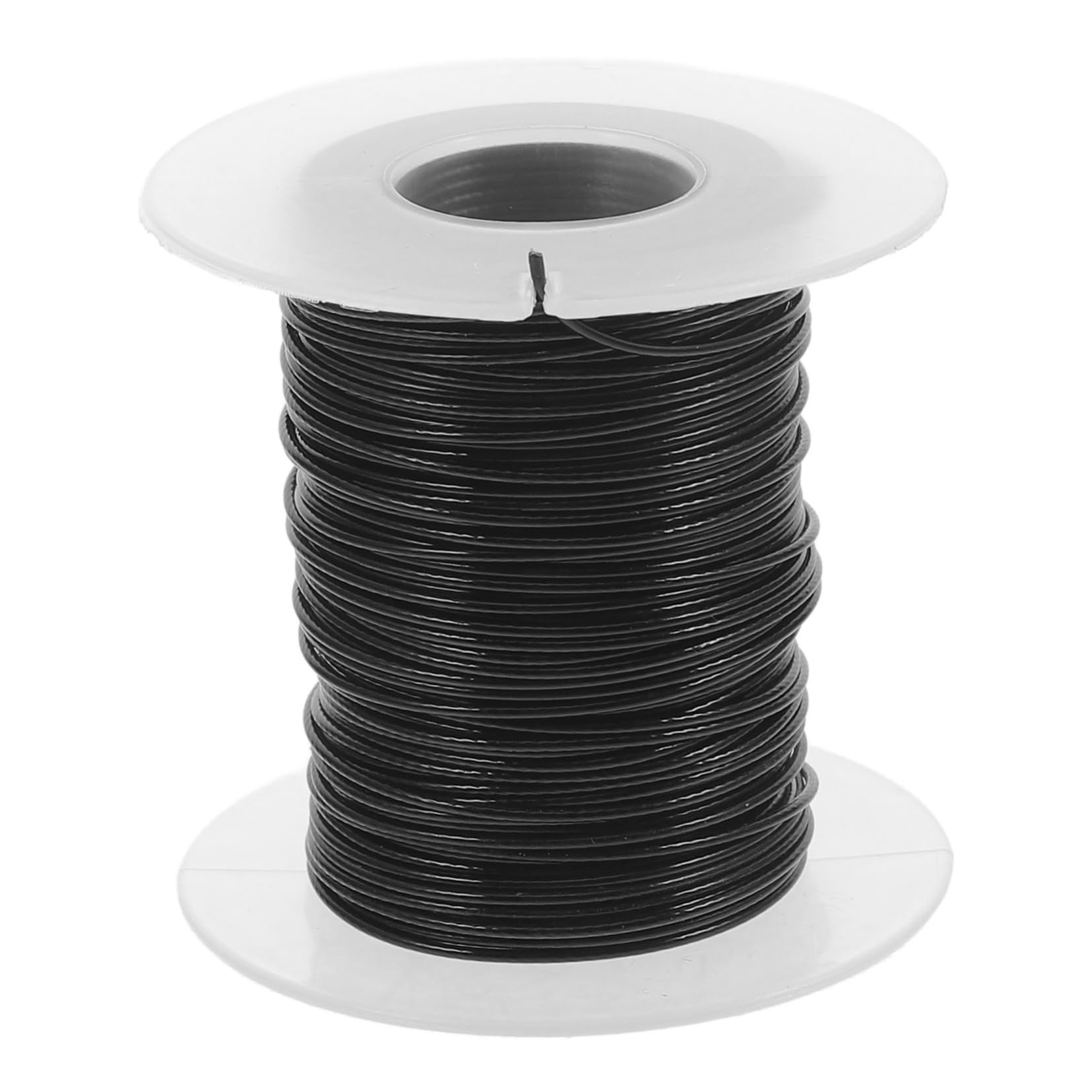 LIFKOME 1 Roll of High-Strength Stainless Steel Wire Rope 1mm Diameter Black PVC Coated for Garden Crafts Fencing and Plant Supports