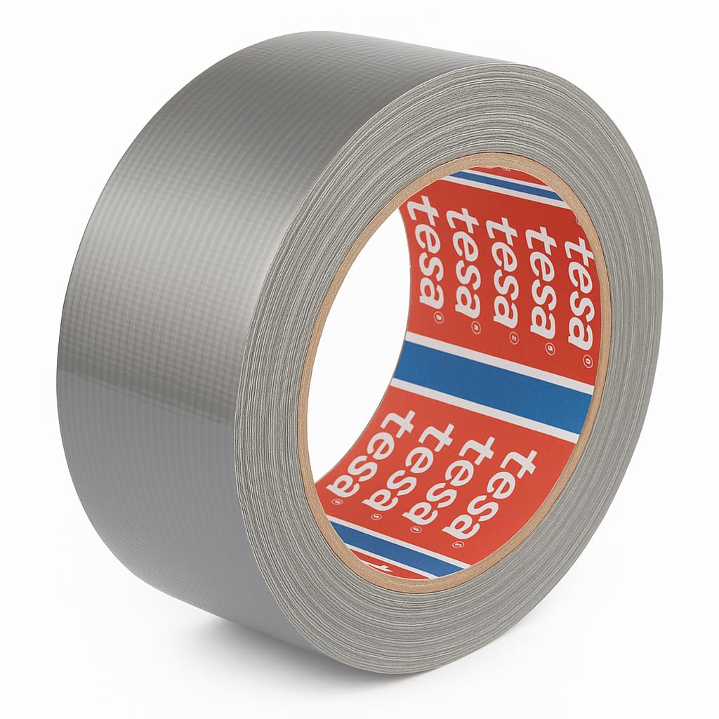 StickersLab - Nastro Americano Telato 50 Metri Grigio, Perfetto Per Riparazioni Fai Da Te E Lavori Professionali - Foto 2