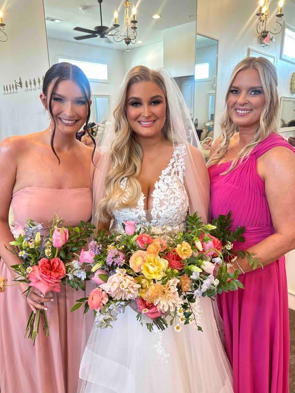 Stylefun Women's One Shoulder A Line Bridesmaid Dresses Long Chiffon Pleated Formal Evening Party Gowns CYM3134