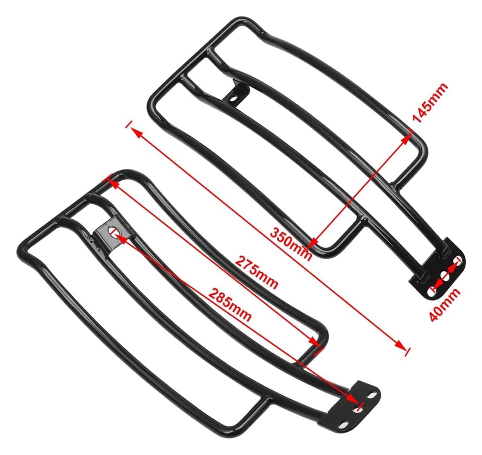 para BMW R18 2020 2021 2022 2023 Asiento Individual Negro Claro Guardabarros Trasero Portaequipajes Estante Soporte Motocicleta Portapacchi Moto