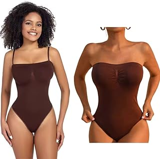 Styled Avenue Strapless Seamless Shapewear Tube Top Thong Bodysuit-Form Fitting. Runs Small-Order up a Size! - Buy now
