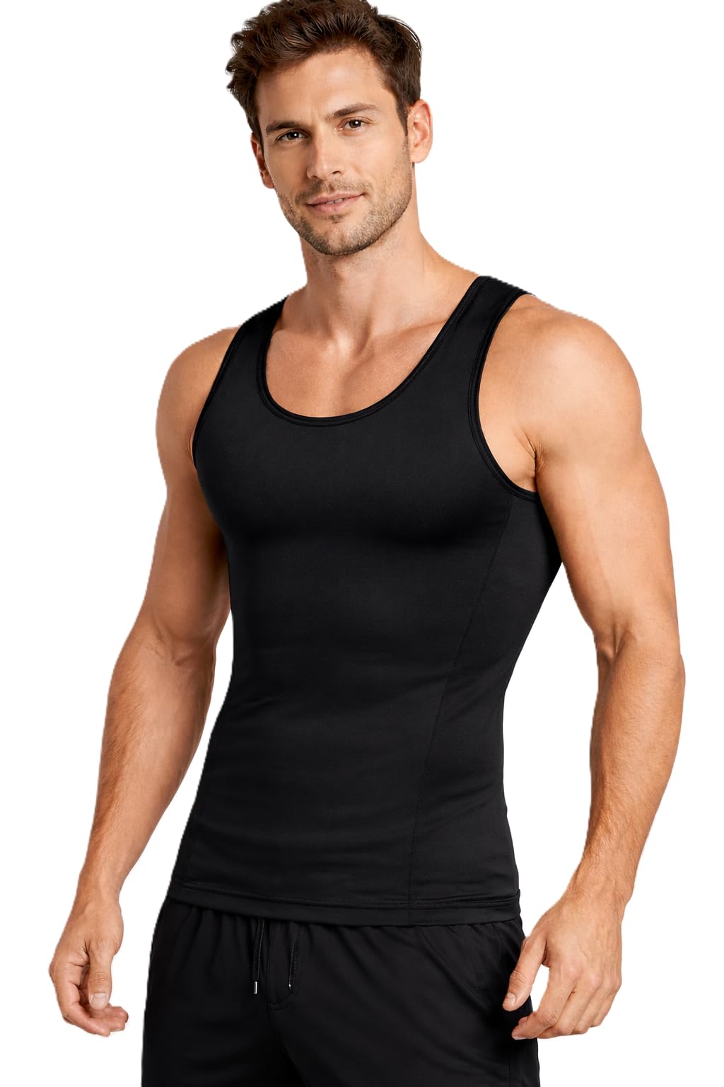 fitforth Chest Compression Vest for Men | Invisible Vest for Men | Compression T-Shirt | Tummy Control Shapewear – Instantly Slim Look | Hides Belly & Chest Fat | Stretchable Gynecomastia Tank-picture-24