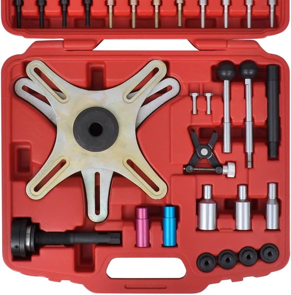 Kit 38 Pezzi Attrezzo Allineamento per Montaggio e lo Smontaggio della Frizione Kit di attrezzi Centraggio Frizione Autoregolante SAC in Valigetta