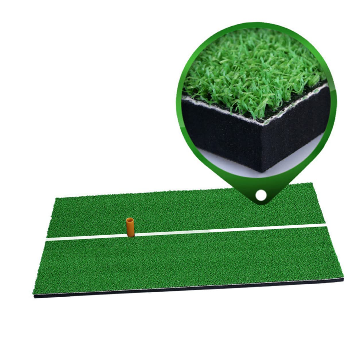 ifundom 1Pc Indoor Golf Practice Mat Swinging Cushion with Tee Durable Indoor Mat for Home Office Use for Golf Enthusiasts Thick Padding for Reliable Protection