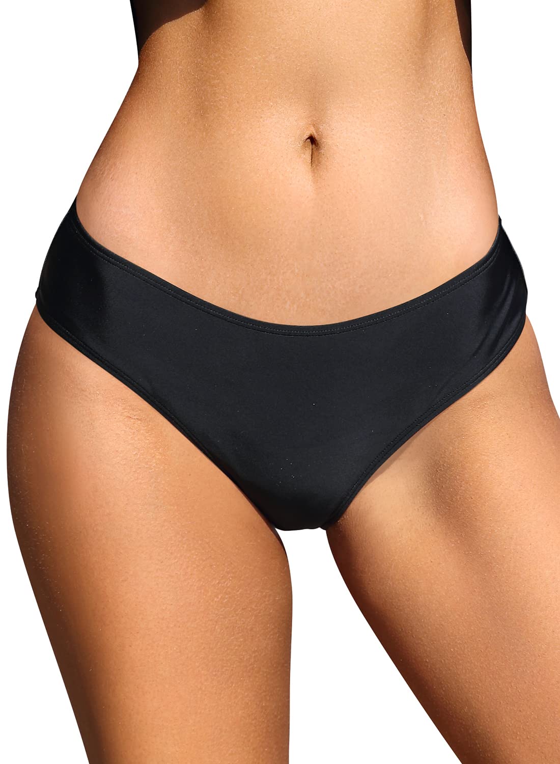 SHEKINI Bikini para Mujer En La Parte Inferior Ruched Decoración De Arco Triángulo Clásico Vendimia de Baño Pantalones de Playa Traje de baño para Mujeres