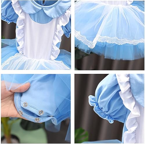 Miniatura 4 de DYMCII Vestido de princesa de ballet para bebés niñas, leotardos de manga corta con falda de tutú, ropa de baile para Halloween, Navidad, fiesta