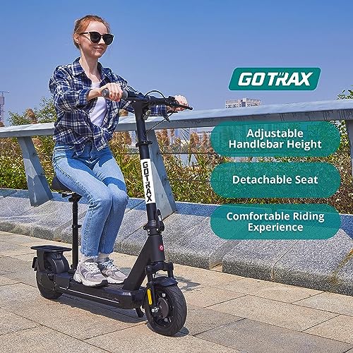 Image of Gotrax Electric Scooter for Adults,10 inch Tire, Max 25 /38Mile, 20Mph By 500W | 2 Speed Modes by 500W Motor, Front Suspension, Electric Code Lock, Durable Aluminum Alloy Frame, Foldable E Scooter