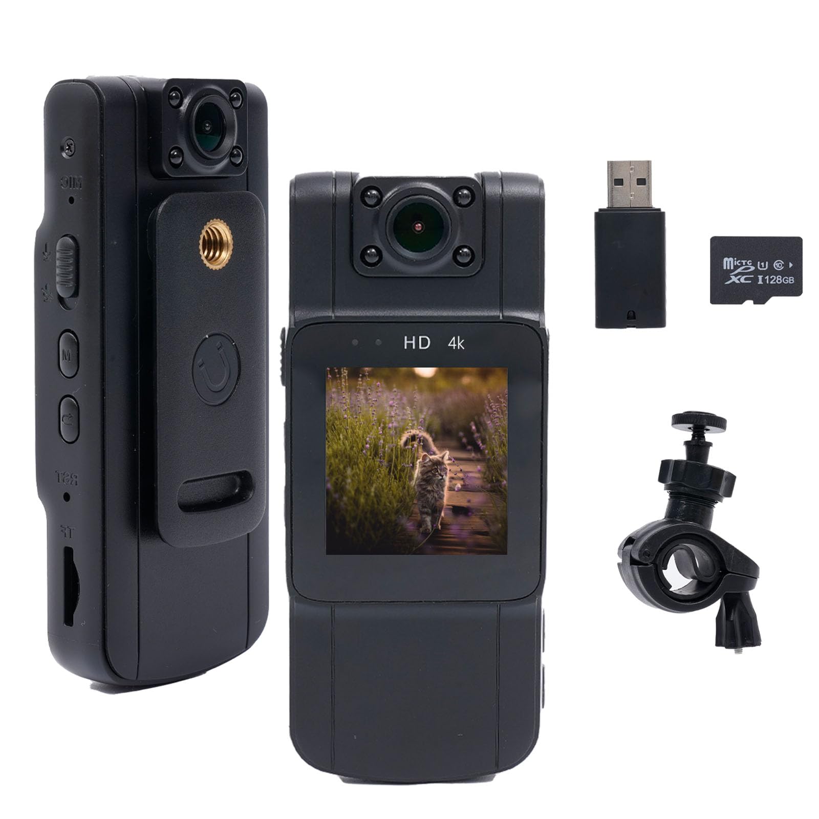 rurdaqi HD 4K Mini Body Camera
