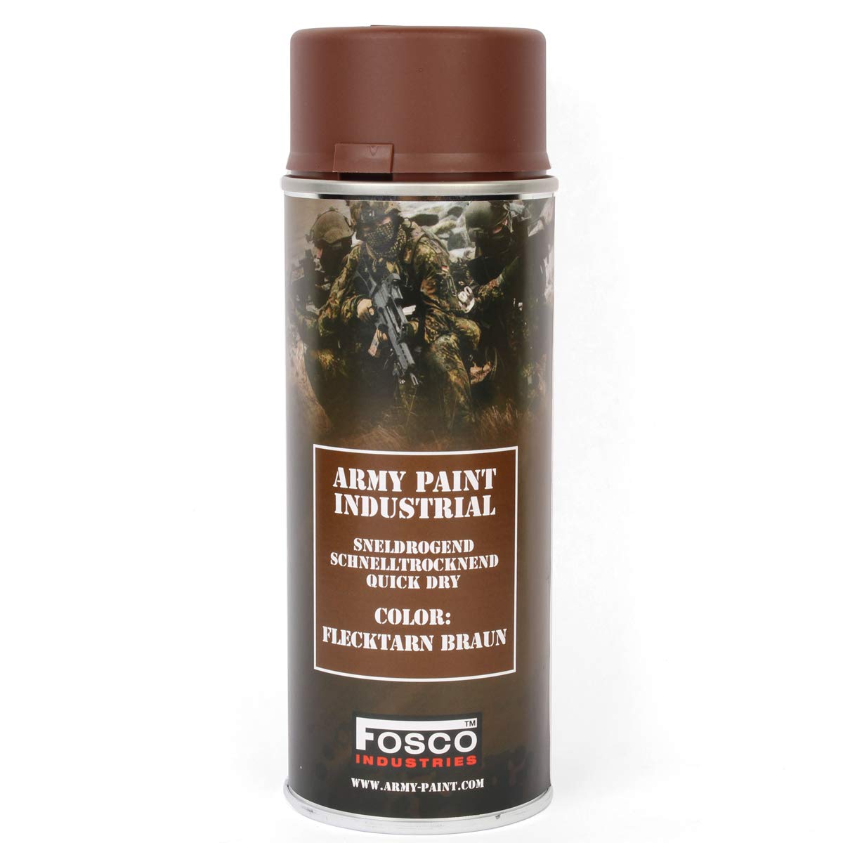 400ml Military Style SPRAY PAINT (Army Spray Paint - Flecktarn Brown)