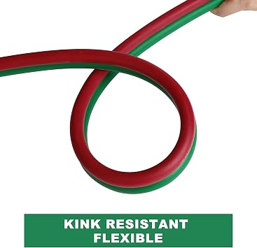 Oxygen Acetylene Hose 1/4-Inch 50 Feet with 9/16-18 B fittings Welding Cutting Torch Twin Hose