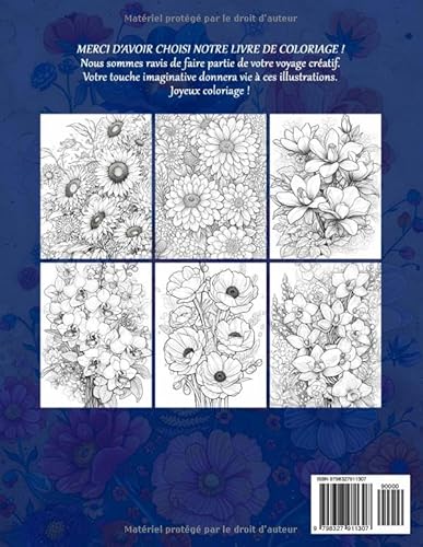 Fleurs Rêveuses Livre De Coloriage Pour Adultes: Pages de coloriage de fleurs Dreaming pour adultes,