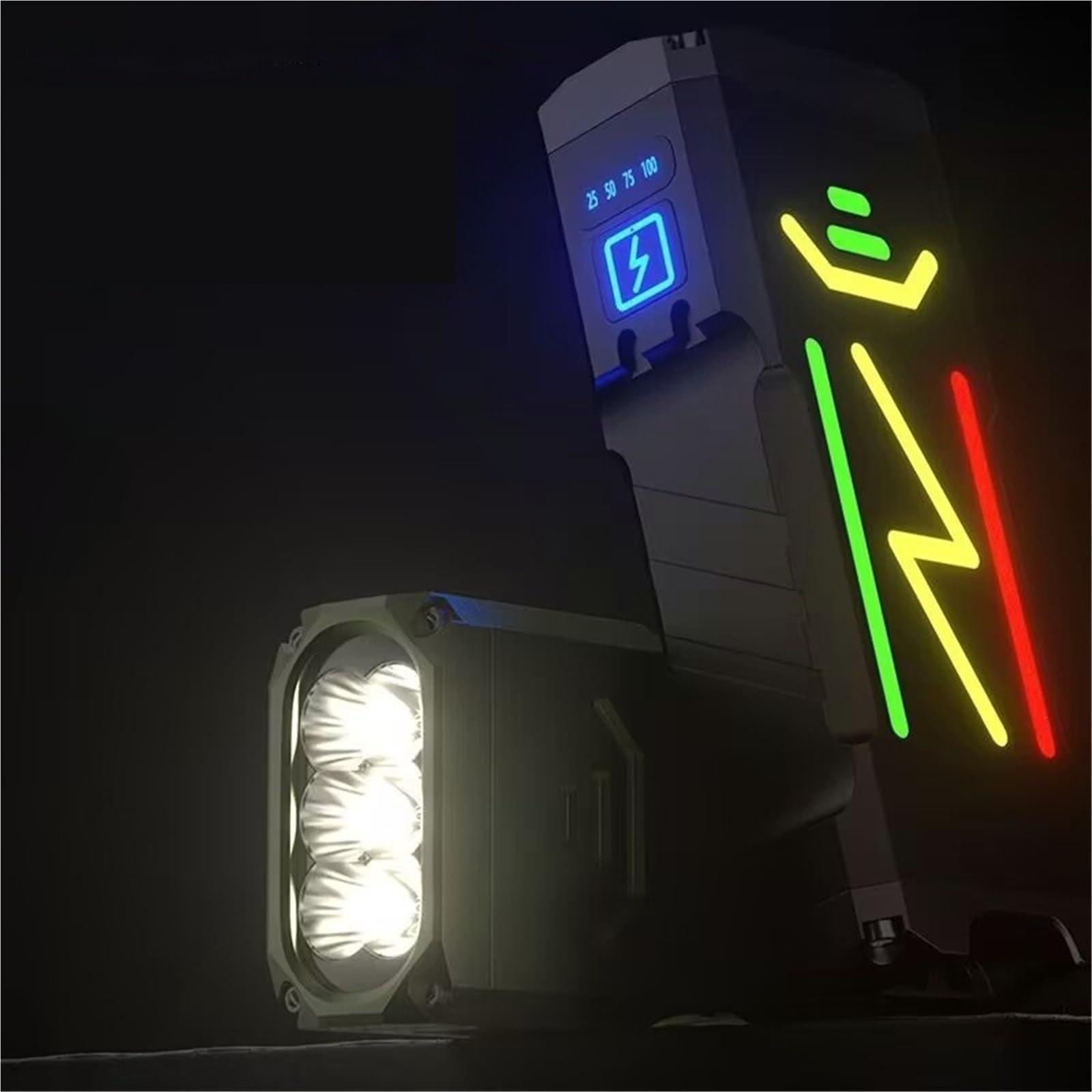 Linterna LED, Linterna de alta intensidad de aleación de aluminio for exteriores con encendido y potencia extrema.,Recargable