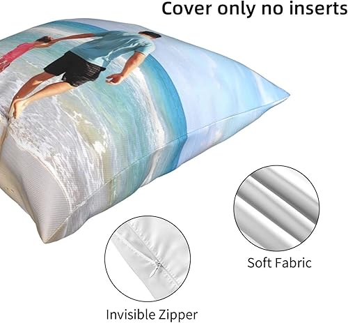 Miniatura 6 de FGHJ Funda de almohada personalizada con imagen, diseño de tu propia foto, texto, logotipo, resistente a la suciedad, transpirable, exquisita