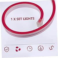 Vista 3 de Uonlytech - Luces de neón de silicona impermeable LED de neón con cuerda de luz flexible para cumpleaños, día de San Valentín, festival, fiesta