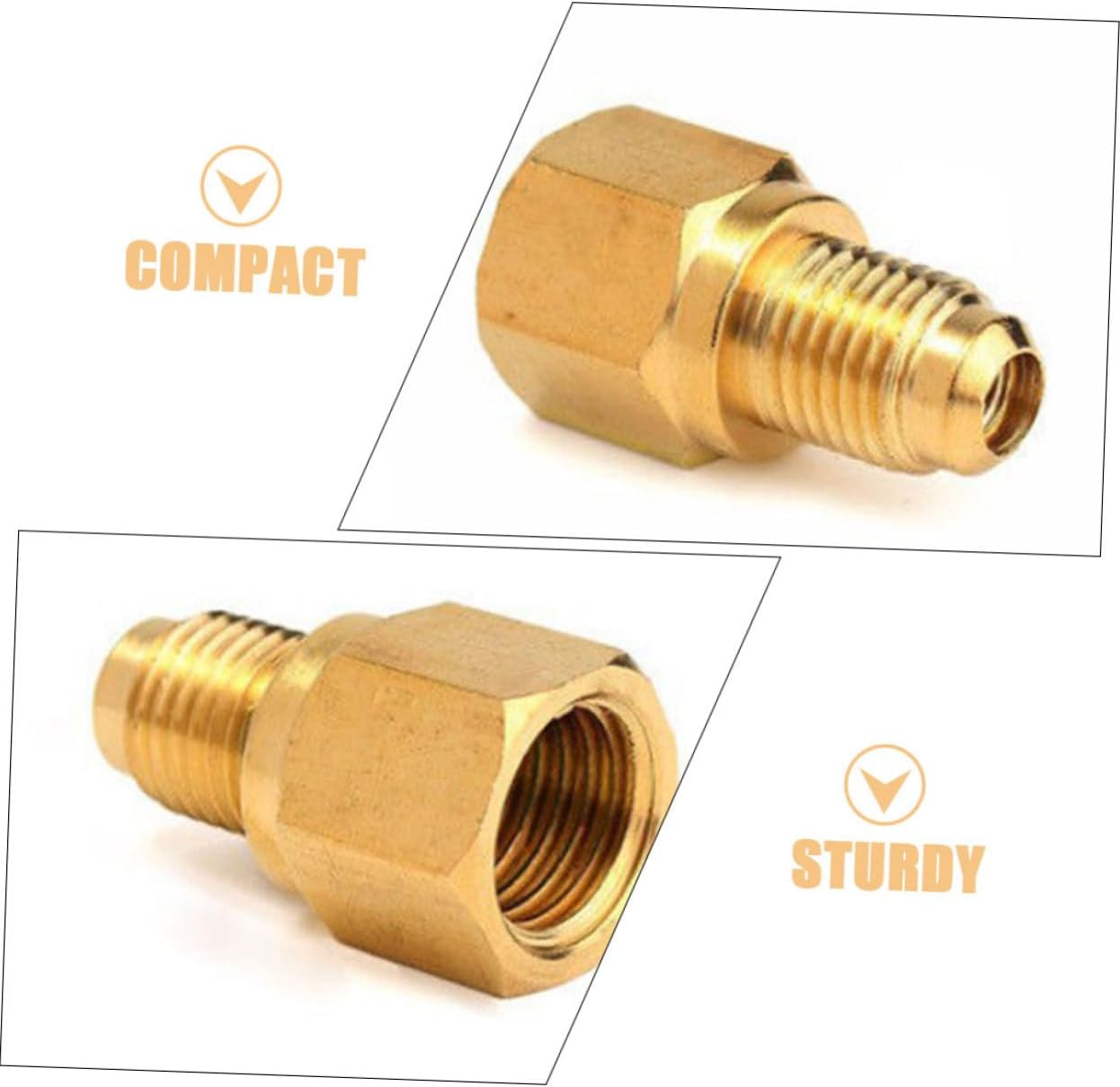 Air Conditioner Window Adapter 1/4 to 1/2 Inch Hose Connector for Car