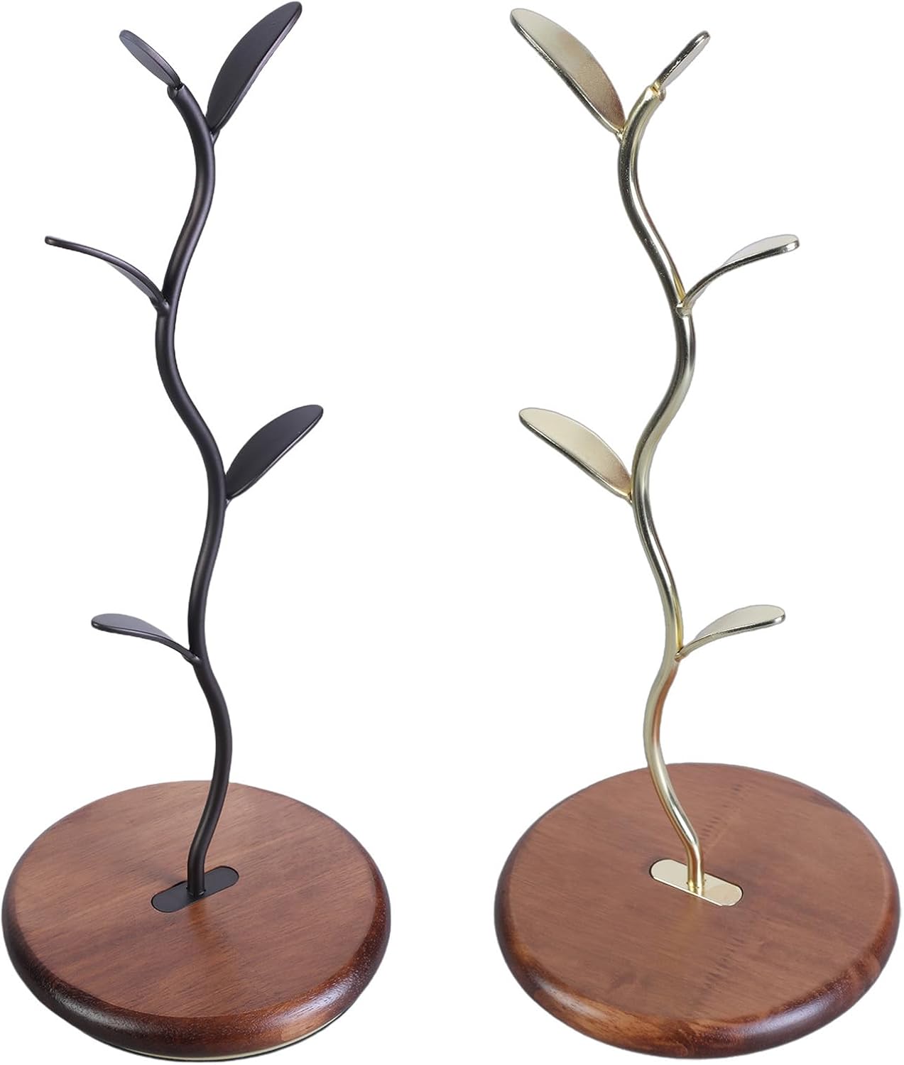 Portable Mug Holder Tree for Kitchen Or Coffee Cup with Stable Design and 4 Hook Home Organization Storage Solution Countertop Mug Tree