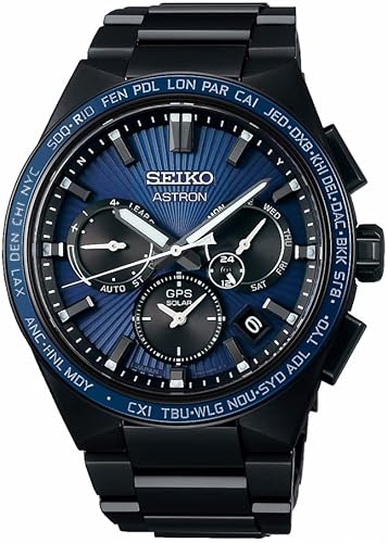 SBXC121 ASTRON NEXTER GPS Solar Banda de metal para hombre Reloj para hombre Enviado desde Japón Oct 2022 Modelo, Negro -, Moderno