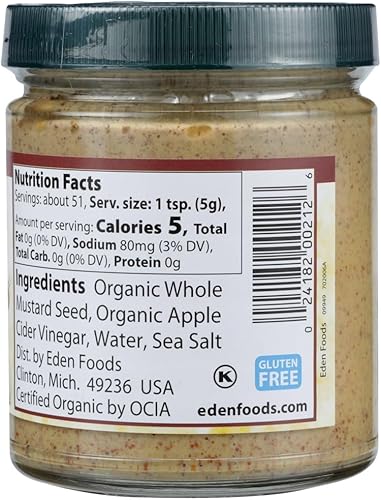 Miniatura 3 de Mostaza marrón orgánica 9 onzas (caja de 3)