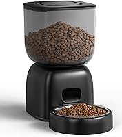 Sarpaws 3L Automatic Cat Feeder - Battery-Operated Timed Dispenser with 180-Day Battery, Voice Recorder, Portion Control for Cats & Dogs
