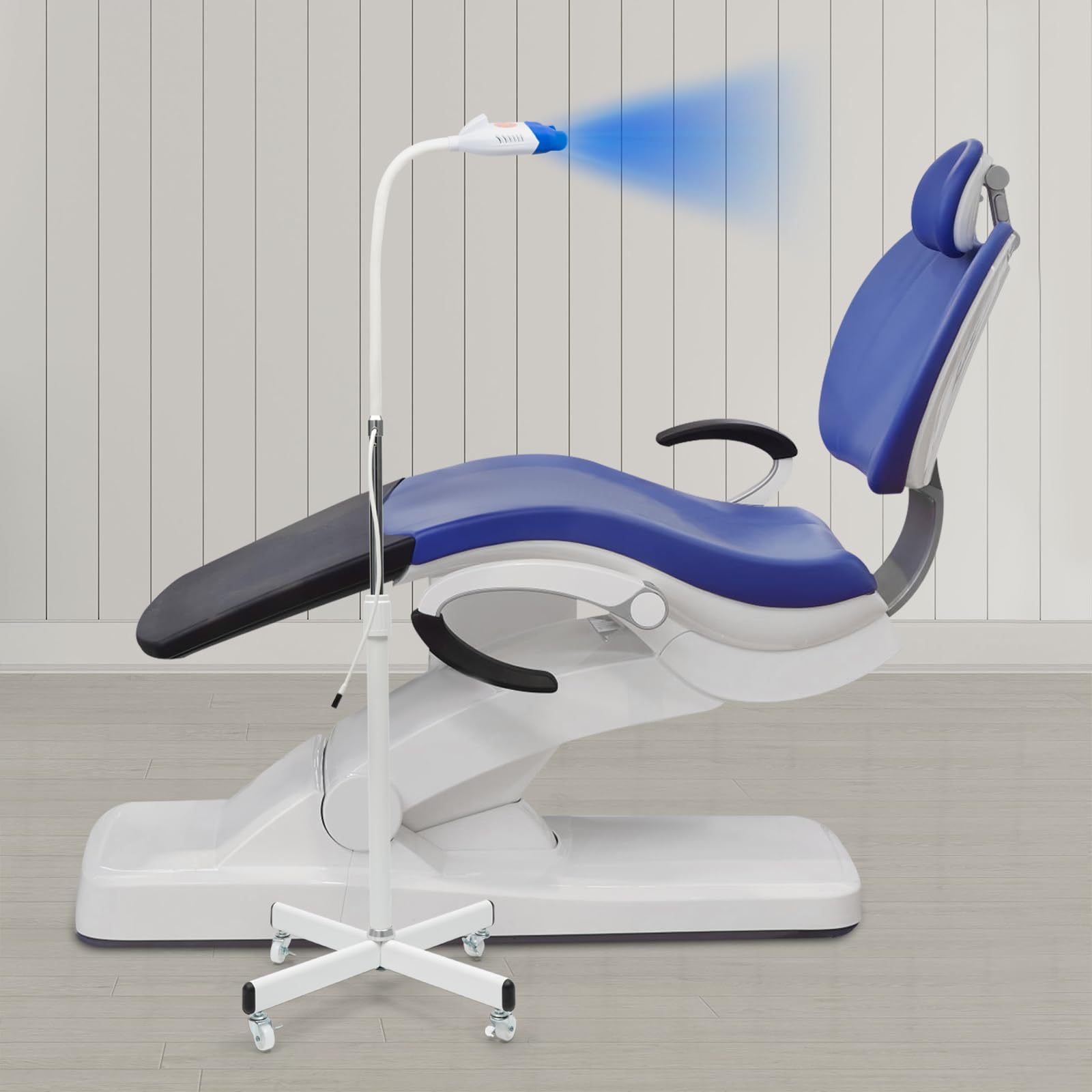 Dispositivo de blanqueamiento dental, lámpara de blanqueamiento dental, 6000 MW/CM² con 10 LED, lámpara blanqueadora de dientes con protectores bucales esterilizables, apagado automático 20 min, para