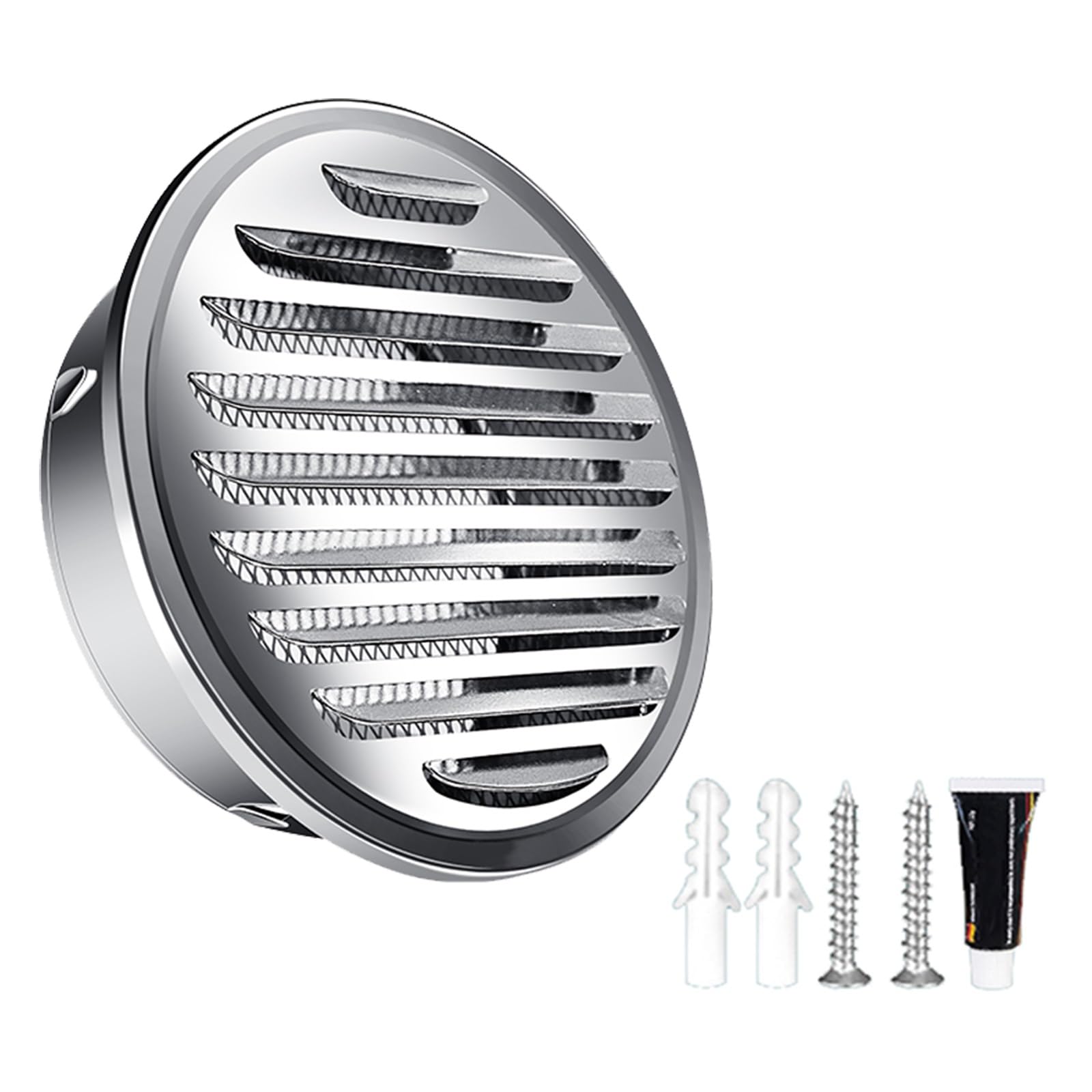 KGLHJDY Round Chimney Cowl Stainless Steel Roof Chimney Cap Rain Cover for Fireplace Flue Furnace Exterior Stove Vent 70-200mm(200mm/7.87in)