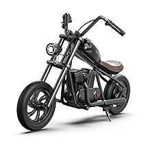 HYPER GOGO Challenger 12 Motocicletta elettrica per bambini, Moto Elettrica con Motore 160W, Modalità di Velocità 8, 12, 16 KMH, Pneumatici pieni da 12″, Fino a 60 minuti di corsa continua per bambini