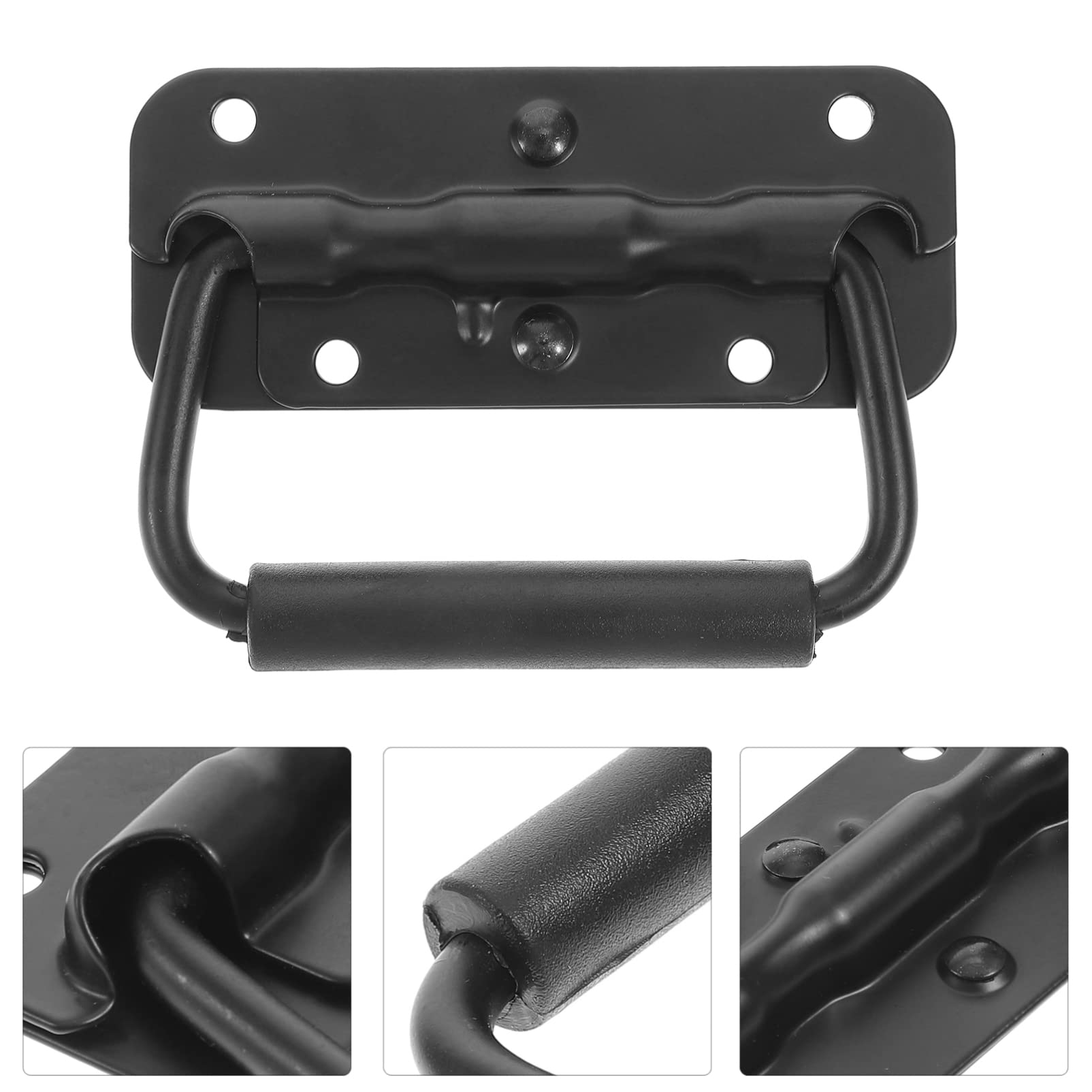 KICHOUSE 4pcs Spring Loaded Boat Handle Replacement Surface Mount for Boat Hatches Cabinets and Storage Compartments Marine Grade Handles