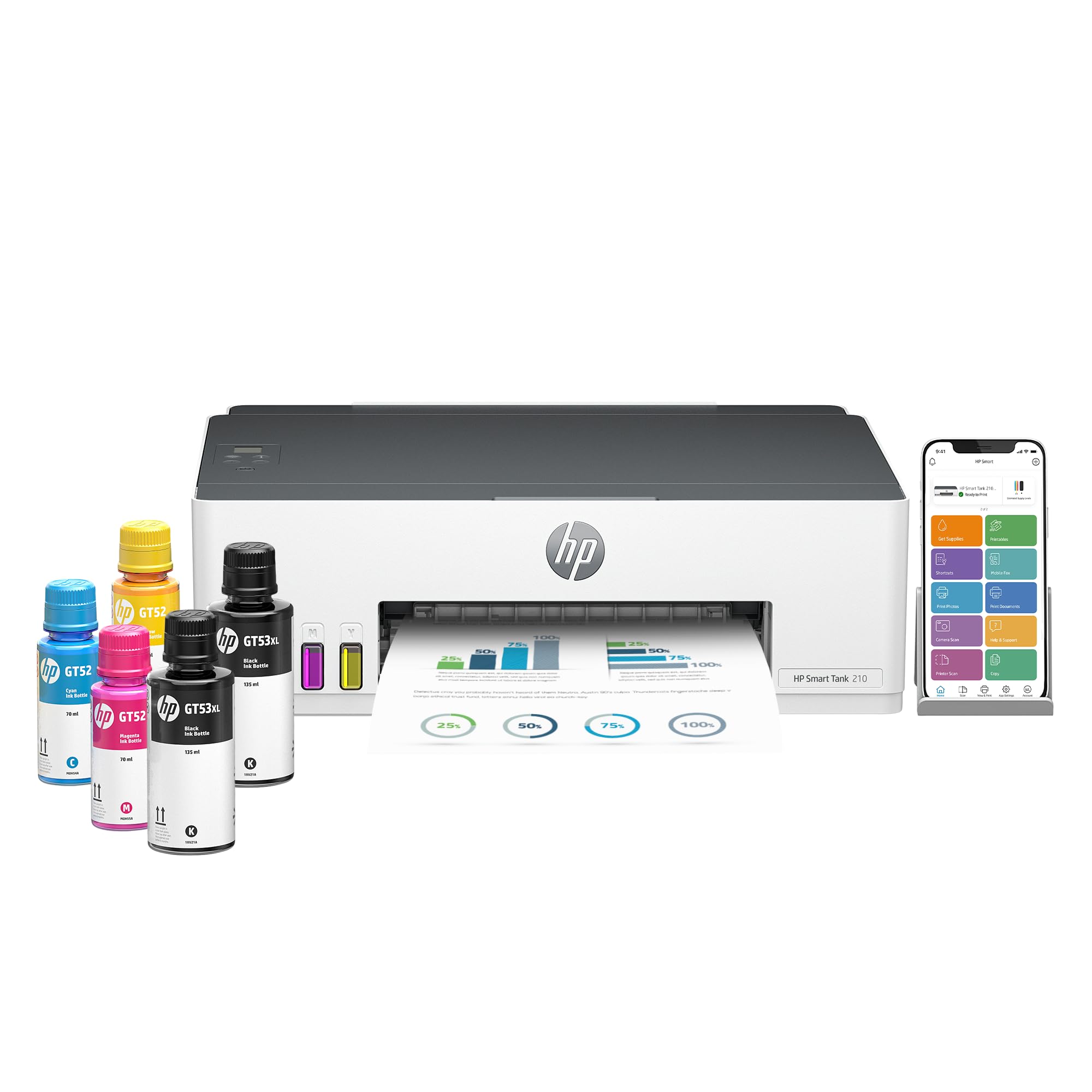 HP Smart Tank 210 Single Function WiFi Colour Printer (Upto 12000 Black and 6000 Colour Pages Included in The Box) (B0C247P7QY) Amazon Price History, Amazon Price Tracker