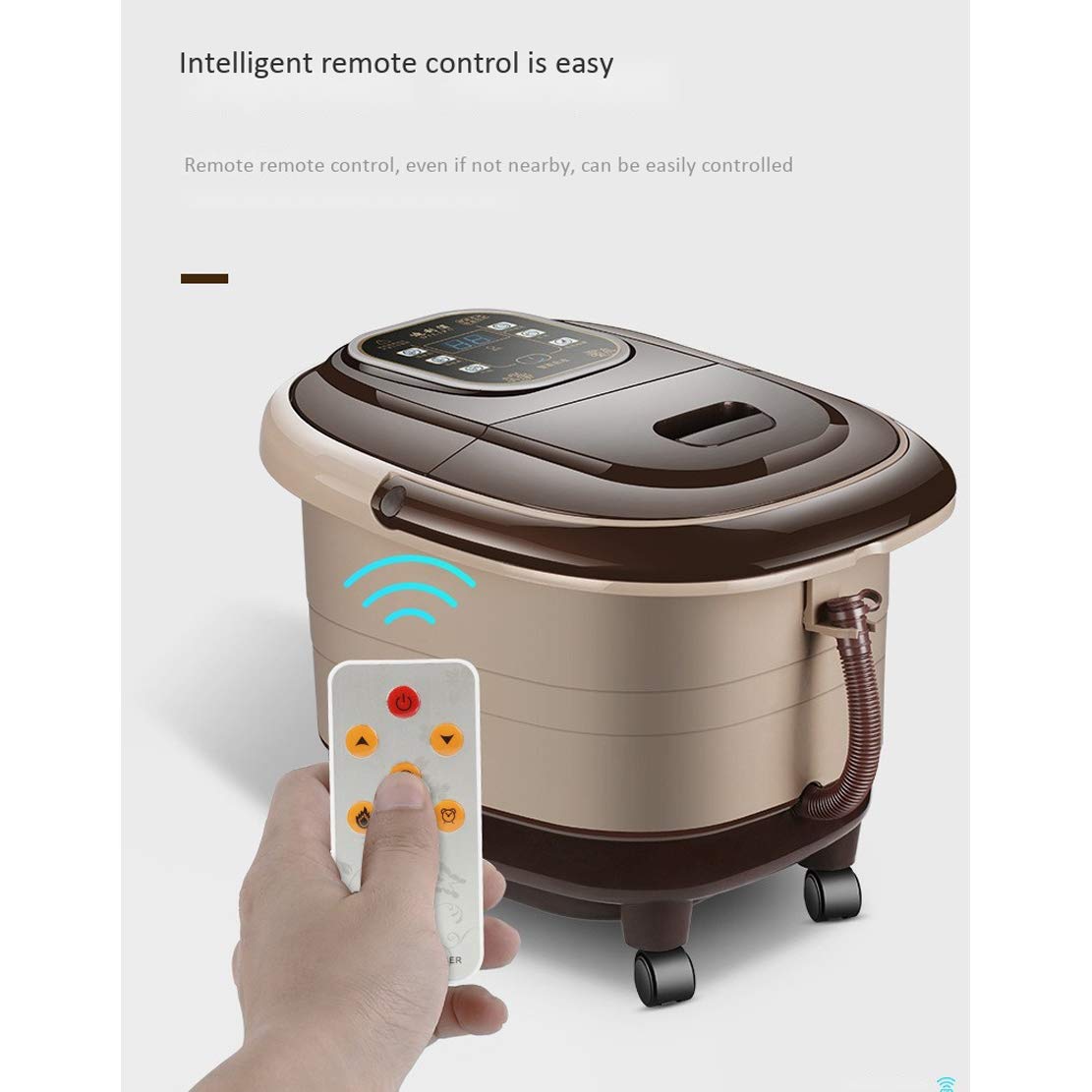 Massaggiatore Plantare Piede Elettrico Pediluvio con impastare Shiatsu Bolle di Calore per alleviare l'affaticamento del Piede