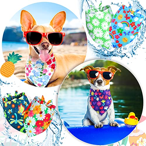 12 Pcs Sublimation Dog Plain Bandanas Bulk Adjustable Triangle Dog Puppy Bibs Heat Transfer Washable Dog Handkerchief For Small Medium Pets (Fresh Color,64 X 43 X 43 Cm) #TOP1