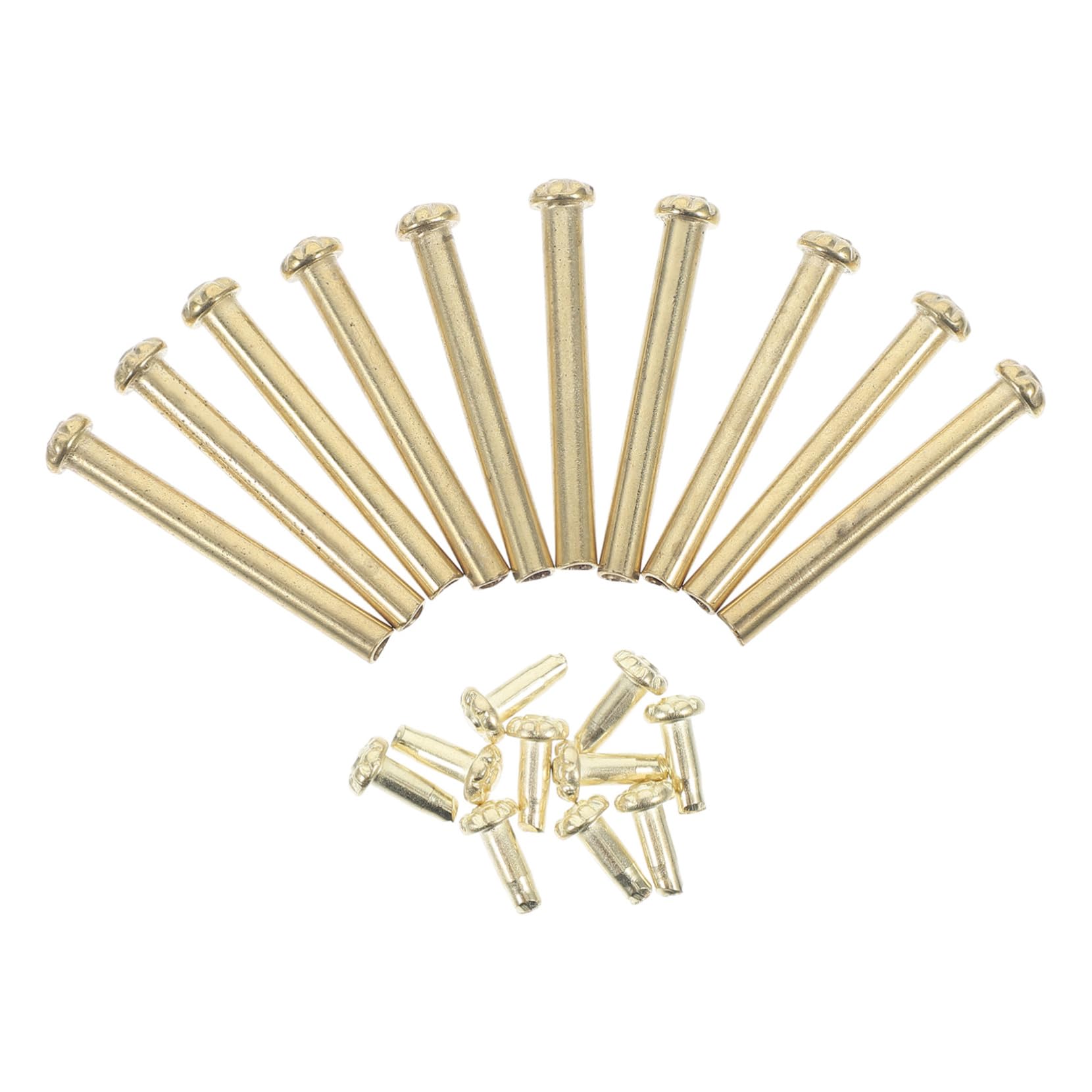 30 Juegos de Abanico Kit de reparación de Ventilador Plegable Cierre de Abanico Plegable Remaches Remache del Eje del Ventilador Plegable Remache de Eje de Acero Inoxidable Cabilock