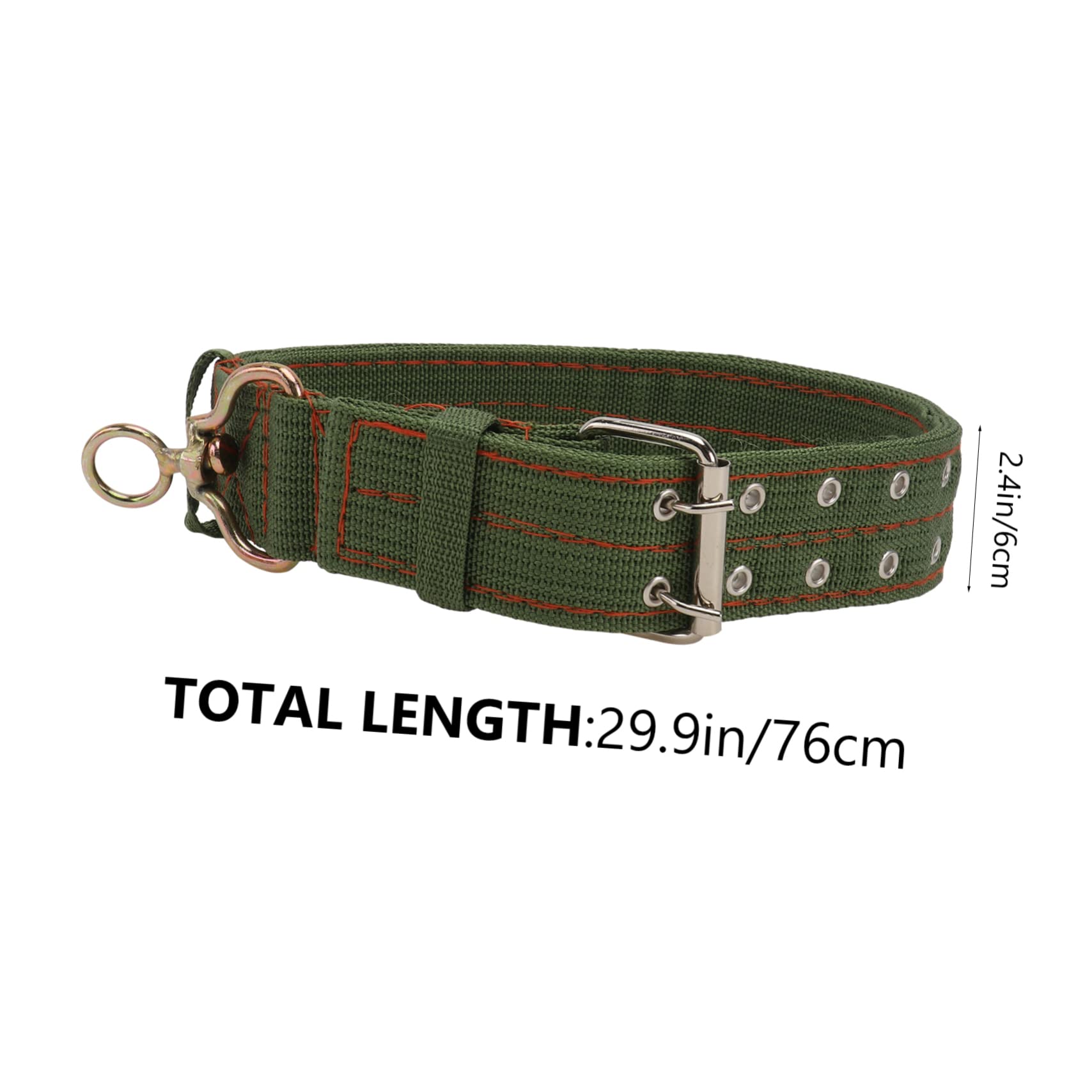 Collier pour Moutons en Toile Vert, Boucle Anti- Confortable, Réglable pour Animaux D'élevage, Traction et L'attache du Bétail