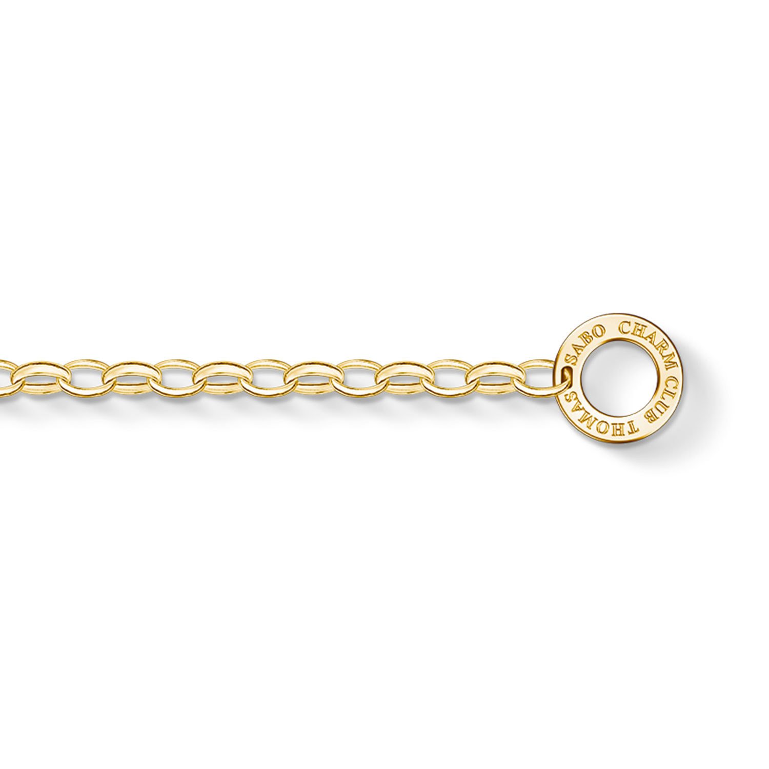 Thomas Sabo Damen-Charm-Armband Charm Club 925 Sterling Silber Geldgold Vergoldet X0243-413-39